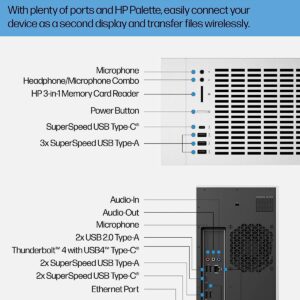 HP 2023 Envy TE02 Gaming Desktop 16-Core 12th Intel Core i9-12900 NVIDIA GeForce RTX 3070 (8GB GDDR6) 32GB XMP RGB DDR4 1TB SSD + 1TB HDD Thunderbolt 4 WiFi 6 Windows 11 Pro w/RATZK 32GB USB Drive