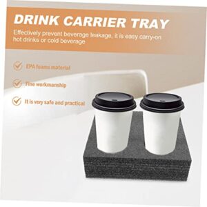 CIYODO 4pcs 4 Hole Cup Holder Car Gadgets Accesorios Auto Car Accessory Coffee Mug Hanger Coffee Cup Rack Outdoor Cup Tray Beverage Takeout Accessory Cup Fixing Holder Packing Trays Shelf