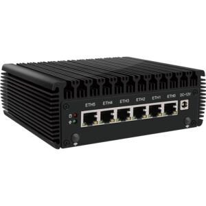 CWWK J6412 six Network Ports i226 2.5G Soft Routing Mini Host 12th Generation Low-Power fanlessIndustrial Personal Computer (No RAM No SSD)