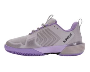 k-swiss women's ultrashot 3 hb tennis shoe, raindrops/paisley purple/moonless night, 10 m