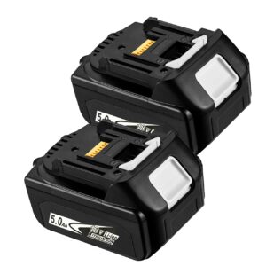 dewqki 2 pack 18v 5.5ah bl1850b battery replacement for makita 18v battery compatible with makita 18v tools,fit with makita 18v battery charger (makita 18volt battery)