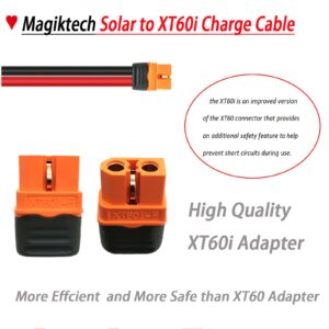 Magiktech Solar to XT60i Charge Extension Cable 3FT/6FT/12FT/25FT/50FT,Solar Connectors to XT60i Adapter for Portable Power Stations & Solar Generators (12AWG 7.6M/25FT)