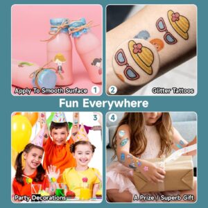 EMOME 204 Sheets Glitter Tattoos for Kids,Individually Wrapped Kids Temporary Tattoos for Girls Boys, Party Favors Birthday Supplies Goodie Bags Stuffers for Kids