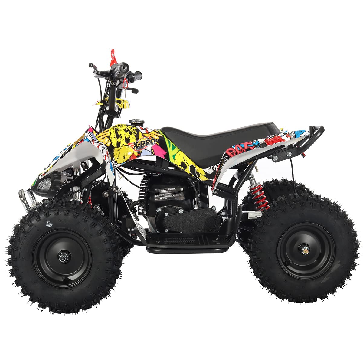 X-PRO Thunder 40 ATV 4 Wheelers 40cc ATV Quads Quad with Gloves, Goggle and Face Mask (Hip Hop)