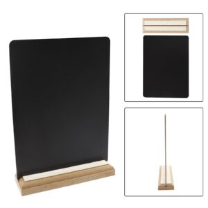 BokWin 6 Pcs Table Chalkboard Mini Wooden Chalkboard Sign,Message Boards Food Signs for Party Wedding Decorations(6x8Inch)