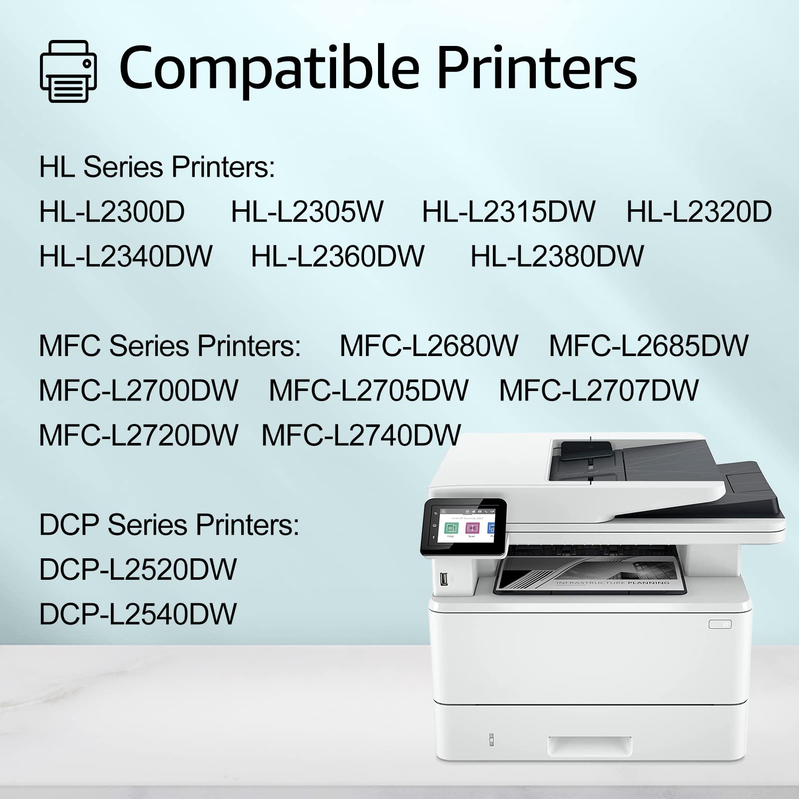 greencycle 6 Pack TN660 TN-660 TN630 TN-630 High Yield Toner Cartridge Compatible Replacement Compatible for Brother MFC-L2700DW DCP-L2540DW HL-L2360DW L2380DW MFC-L2740DW Laser Printer