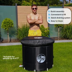 Keystone Peak Ice Bath - New 2023 - Boost Your Immune System & Improve Recovery + Cold Plunge tub + Portable Ice Bath tub for Athletes & Navy Seals + Ice Baths and Soaking + Cold Water Therapy