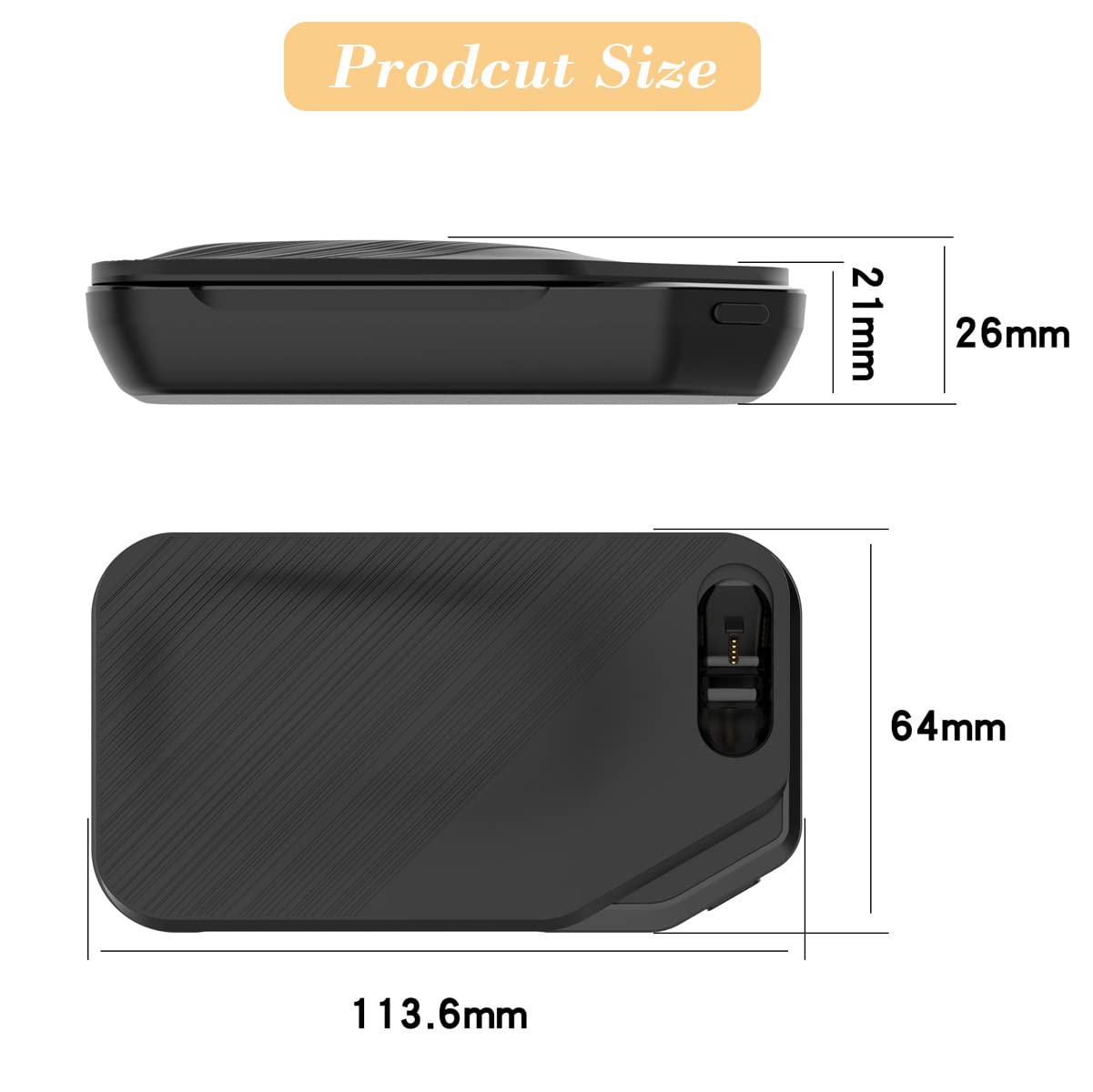 Charging Case for Plantronics Voyager 5200, Potable Charger Case Station with USB Cable for Voyager 5200 Headset