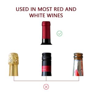 BETTFOR Wine Stoppers for Wine Bottles with Stainless Steel Vacuum Wine Bottle Stopper with Silicone Reusable Wine Corks, Leak proof Keep Fresh Suitable for Red&White Bottle (Silver, 2 Pack)