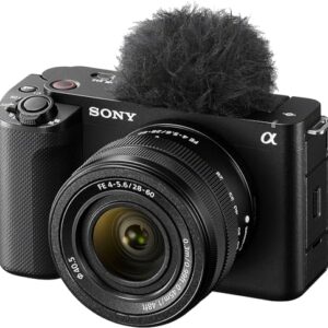 Sony Alpha ZV-E1 Full-Frame Interchangeable Lens Mirrorless Vlog Camera with 28-60mm Lens - Black Body