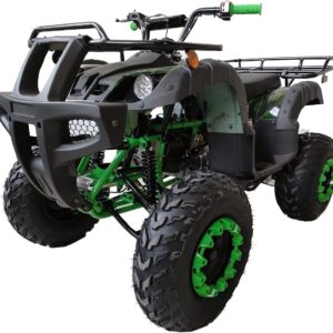 HHH 200 ATV Quad 4 Wheelers Utility ATV Full Size ATV Adult ATVs Big Youth ATVs (Green Camo)