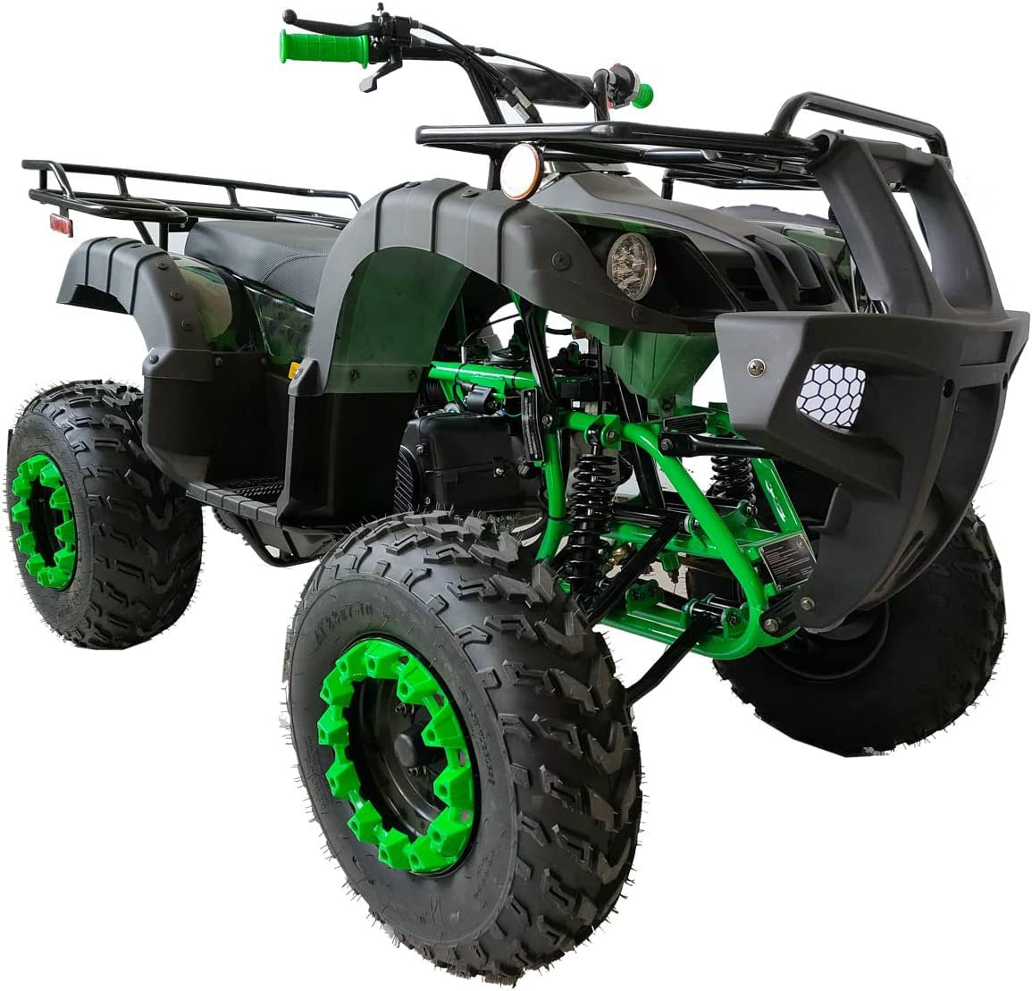 HHH 200 ATV Quad 4 Wheelers Utility ATV Full Size ATV Adult ATVs Big Youth ATVs (Green Camo)