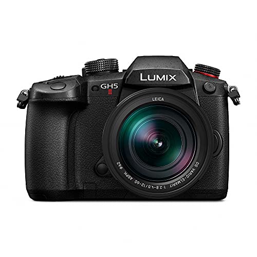 Panasonic LUMIX GH5M2, 20.3MP Mirrorless Micro Four Thirds Camera with Live Streaming, 4K 4:2:2 10-Bit Video, 5-Axis Image Stabilizer, 12-60mm F2.8-4.0 Leica Lens DC-GH5M2LK (Renewed)