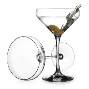 Glaver's Martini Glasses Set of 4 Cocktail Glasses, 10.5 Ounce Stemmed Margarita Glasses, for Bar, Martinis, Cosmopolitan, Gimlet, Elegant Packaging