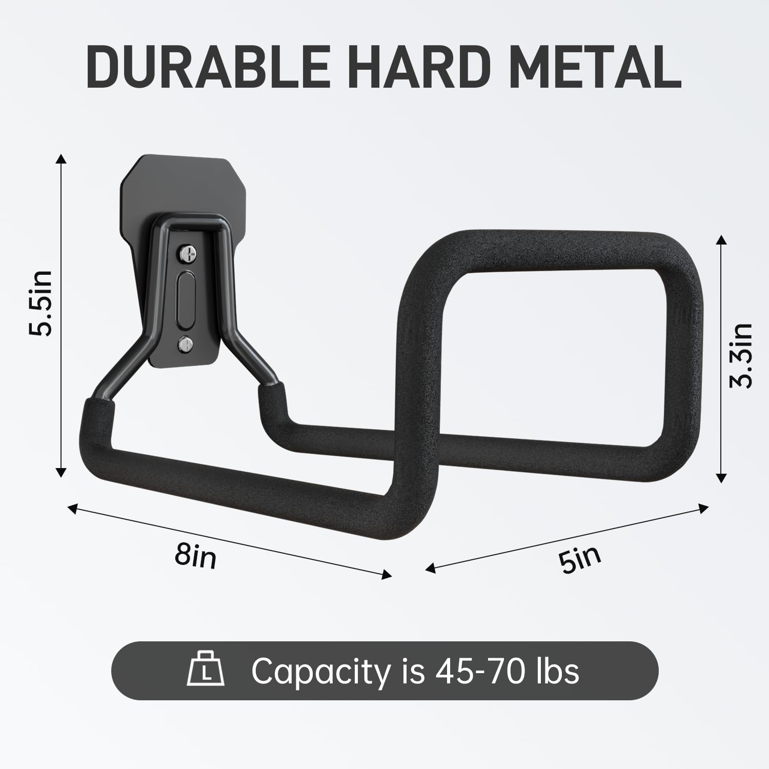 Hongmai Garden Hose Holder Wall Mount,Heavy Duty Water Hose Hanger for Garage Outside,Metal Hose Reels Hose Rack Hose Hook for Garden Hose Expandable Hose Water Hose Extension Hose 1pc