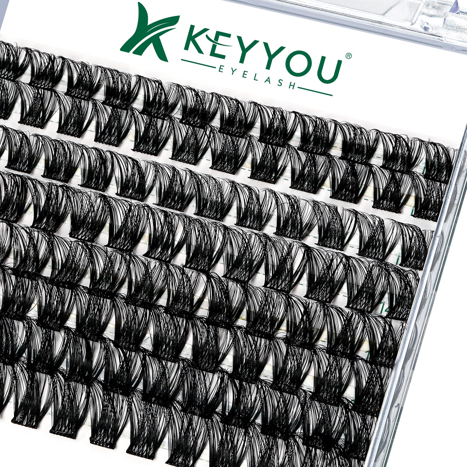 Lash Clusters,96 Pcs Cluster Lashes D Curl 10-18MIX DIY Lash Extensions Eyelash Clusters,KEYYOU Volume Wispy Individual Lashes Soft&Comfortable Easy DIY at Home(Y01,D-10-18MIX)