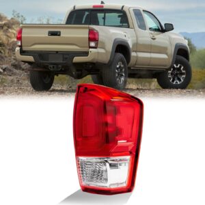 tail light replacement halogen rear lamp fit for 2016-2023 toyota tacoma sr/sr5/limited left driver side without bulbs