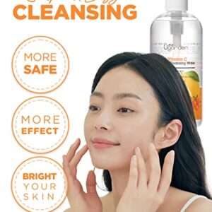 UGARDEN Power Vitamin C Micellar Cleansing Water, pH5.5 Rinse-Free Perfect Facial Makeup Remover, Hydrates & Brighten Skin, Dermatology Tested for Sensitive Skin, 16.9 fl.oz.