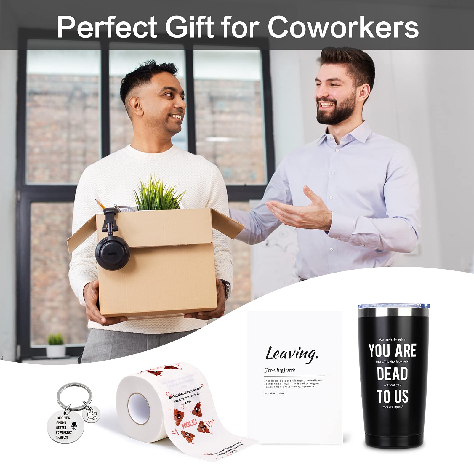 AWDK Farewell gifts for coworker, Going Away Gifts for Coworker, Coworker Leaving Gifts for Women,Men, Coworker, Employee Farewell Goodbye gifts,Retirement gifts for Men,20 OZ Tumbler Mug