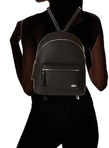 Lacoste Women's Daily Lifestyle Backpack, Black, One Size