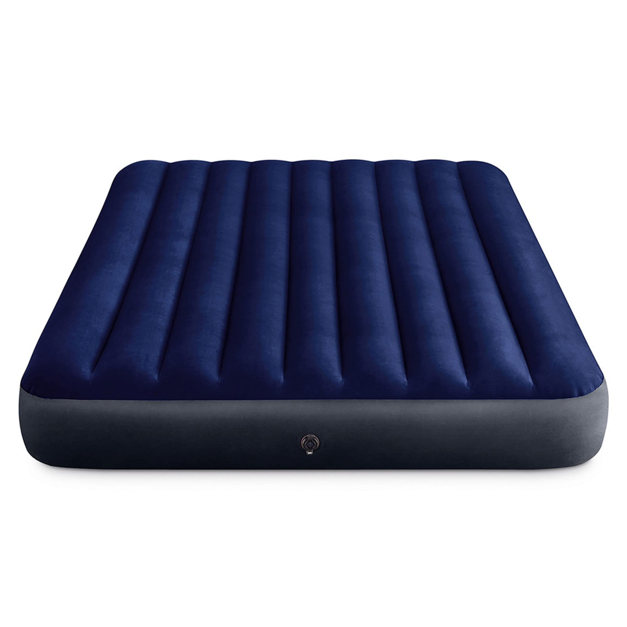 Intex 80 x 60 x 10 Inch Dura-Beam Fiber-Tech Vinyl Standard Downy Air Mattress with Plush Top and 2-in-1 Valve, Queen (Pump Not Included)