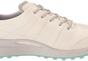 ECCO Women's Biom Hybrid Hydromax Water Resistant Golf Shoe, White/Concrete, 9-9.5