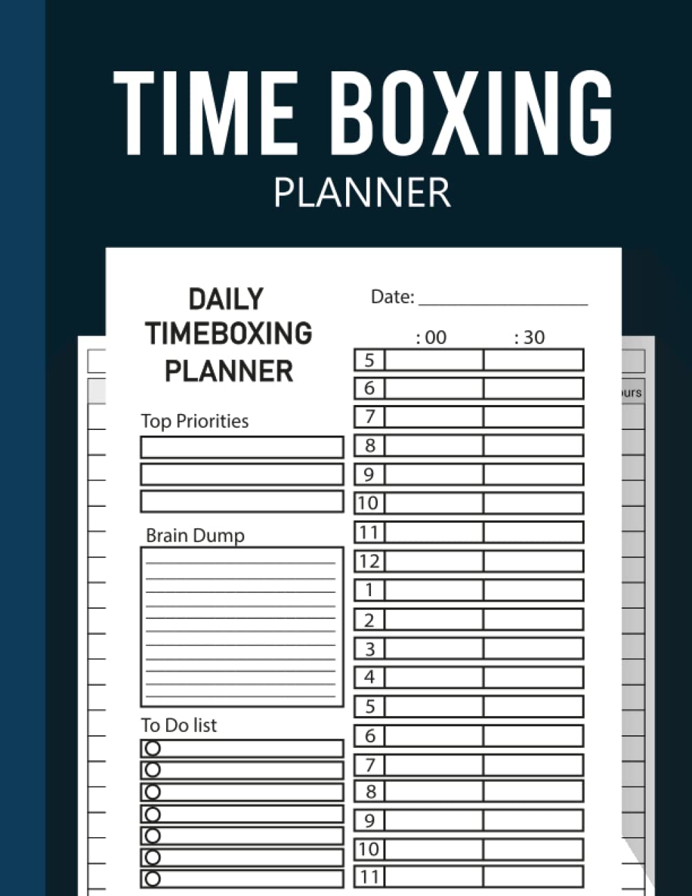 Time Boxing Journal: Time Boxing Planner 2022-2023, Planner 2023-2024 Time Block, Daily Time Block Planner, Time Box Planner, the Time Box Planner