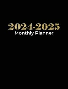 2024-2025 monthly planner: 2 year calendar 2024-2025 monthly planner with inspirational quotes, note pages, holidays calendar, password log & contact page