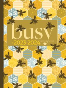 academic planner 2023-2024 large | busy bumble bee hive: july - june | weekly & monthly | us federal holidays and moon phases