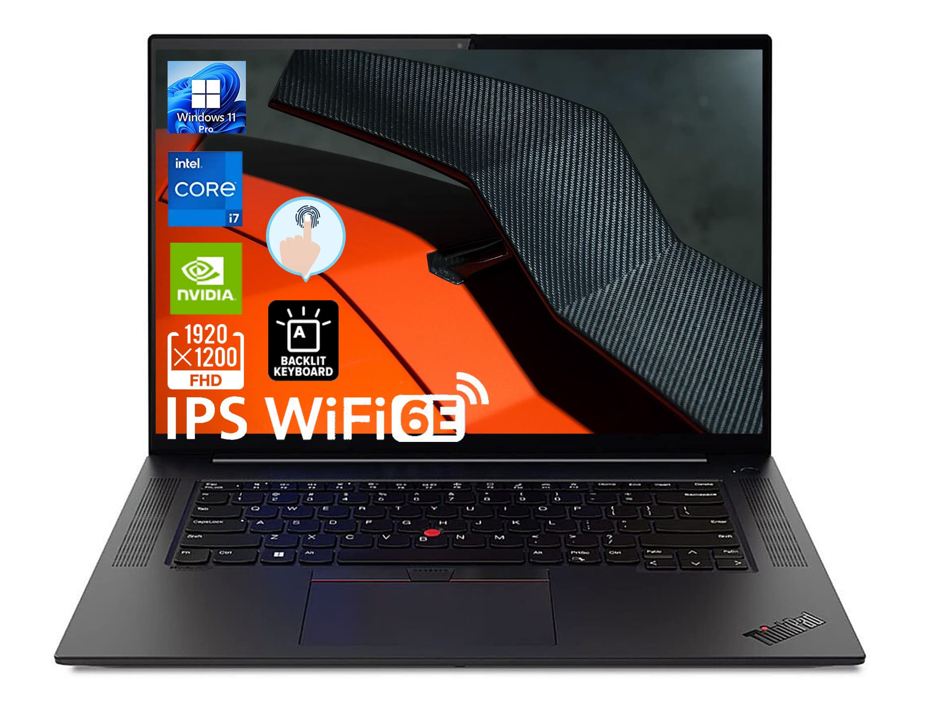 Lenovo ThinkPad X1 Extreme Gen 5 Business Laptop, 16" WUXGA IPS Display, Core i7-12700H, Windows 11 Pro, 32GB RAM, 1TB SSD, GeForce RTX 3050 Ti, Wi-Fi 6E, Fingerprint Reader, Backlit Keyboard, TD