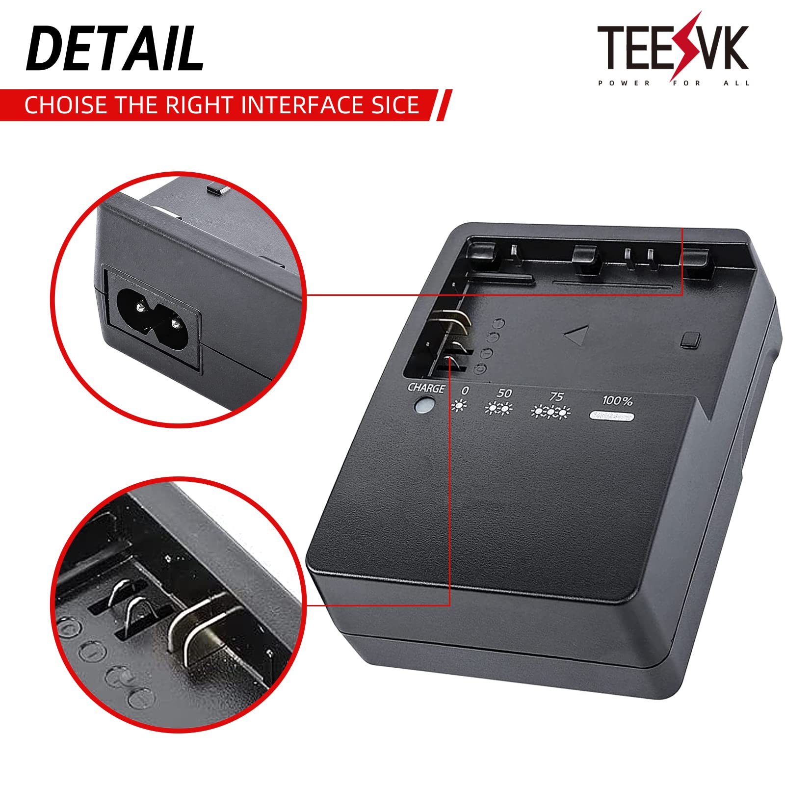 LP-E6 Battery Quick Charger for Canon: Compatible with LP-E6 LP-E6N LC-E6 LC-E6E Battery for Canon EOS R R5 R6 6D 7D 5D 5DS 5DS R 60D 60DA 70D 80D 5D Mark III 90D Mark II Cameras Power Supply