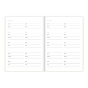 Letts of London Inspire Academic Weekly/Monthly Planner, August 2023 to July 2024, Week-to-View, Sewn Binding, Multilingual, A5 Size, 8.25" x 5.875", White (C031386-24)