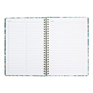 Letts Spring Valley Academic Weekly/Monthly Planner, 18 Months, July 2023 to December 2024, Week-to-View, Wiro Binding, Multilingual, A5 Size, 8.25" x 5.875", Green (C031798-24)