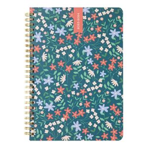 Letts Spring Valley Academic Weekly/Monthly Planner, 18 Months, July 2023 to December 2024, Week-to-View, Wiro Binding, Multilingual, A5 Size, 8.25" x 5.875", Green (C031798-24)