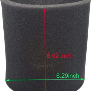 Black 90585 Foam Sleeve VF2001 Foam Replacements Filters For Wet Dry Vacuum Cleaner, Fits Most Shop-Vac, Vacmaster & Genie Shop Vacuum Cleaner, Replace Parts # 9058500