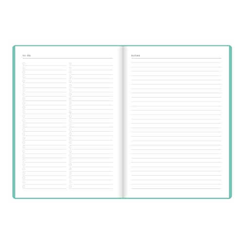 Letts of London Inspire Academic Weekly/Monthly Planner, August 2023 to July 2024, Week-to-View, Sewn Binding, Multilingual, A5 Size, 8.25" x 5.875", Green (C031389-24)