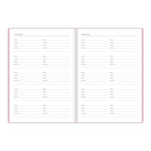 Letts of London Inspire Academic Weekly/Monthly Planner, August 2023 to July 2024, Week-to-View, Sewn Binding, Multilingual, A5 Size, 8.25" x 5.875", Pink (C031388-24)