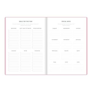 Letts of London Inspire Academic Weekly/Monthly Planner, August 2023 to July 2024, Week-to-View, Sewn Binding, Multilingual, A5 Size, 8.25" x 5.875", Pink (C031388-24)