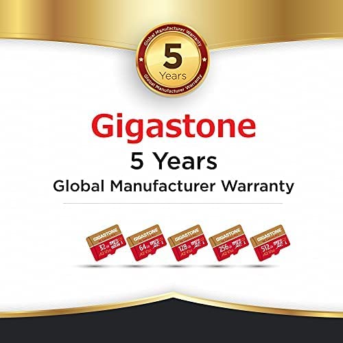 [5-Yrs Free Data Recovery] Gigastone 32GB 5-Pack Micro SD Card, 4K Camera Pro, UHD Video for GoPro, Action Camera, Wyze, DJI, Drone, R/W up to 95/35MB/s MicroSDHC Memory Card UHS-I U3 A2 V30