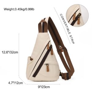 KL928 Sling Bag - Small Crossbody Backpack Shoulder Casual Daypack Rucksack for Men Women