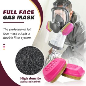 LJSXFI Full Face Respirator Mask with 60926 Cartridge, 6800 Gas Mask Paint Spray Mask, Ideal for Painting Spray, Epoxy Resin, Car Spraying, Dust, Polishing, Welding, Sanding