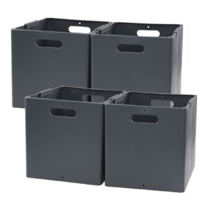 tstorage 11 inch collapsible plastic storage cubes, 4 packs