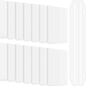 fabbay magazine holders for binders 3 hole punched plastic magazine organizer binder accessories 3 ring binder insert strips for file book paper magazine collector, translucent white(58 pcs)