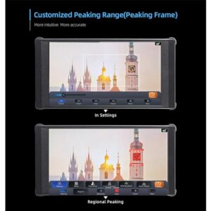 Portkeys PT6 DCI-P3 IPS Touchscreen 5.2'' On-Camera Field Monitor with 1080P 60 HDMI Output, 4K HDMI 30p Input, 3D LUT Out, Peaking Frame, Image Crop, Stretch Effect(Vertical), Peaking Frame