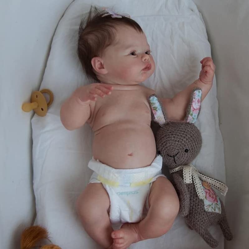 Anano Reborn Baby Dolls Silicone Full Body Girl 18 Inch Sleeping Silicone Reborn Doll Realistic Lifelike Newborn Baby Dolls That Look Real Anatomically Correct Baby Dolls