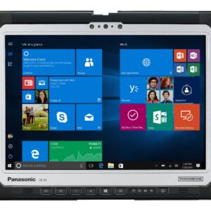 Toughbook Panasonic 33, CF-33, Intel i5-7300U, 12" QHD Touch, 16GB RAM, 256GB SSD, Webcam, 8MP Rear Camera, 2D Barcode Reader, Fingerprint, Dual Pass, Keyboard, Win 10 Pro (Renewed)