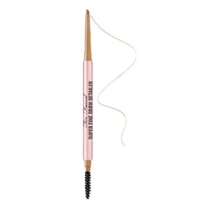 too faced brow detailer ultra slim brow pencil - natural blonde (blonde with golden undertones)