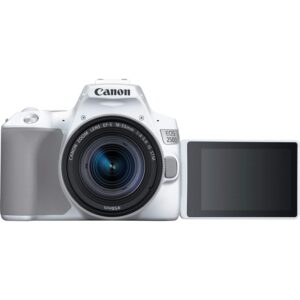 Canon EOS 250D (Rebel SL3) DSLR Camera w/ 18-55mm is STM Lens (International Version) No Warranty (White)