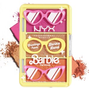 NYX PROFESSIONAL MAKEUP BARBIE, Mini Cheek Palette - Greeting From BARBIE Land