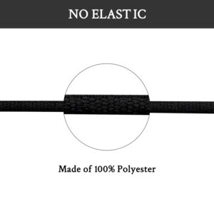 Endoto Shoelaces Replacement Oval Laces for New Balance 608v5, 608v5 SR, 530, 806, 1006, 577v1, 696v5, 796v3, 857V3, 928v3, 1540v3 Sneaker Running Shoes(Color:Black,Size:50Inch)